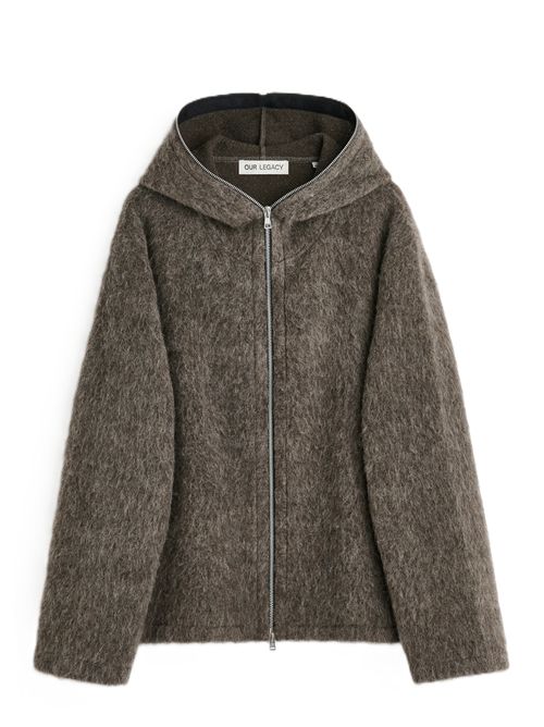 full zip hood Our Legacy | M2266FMMOLE GREY HAIRY WOOL